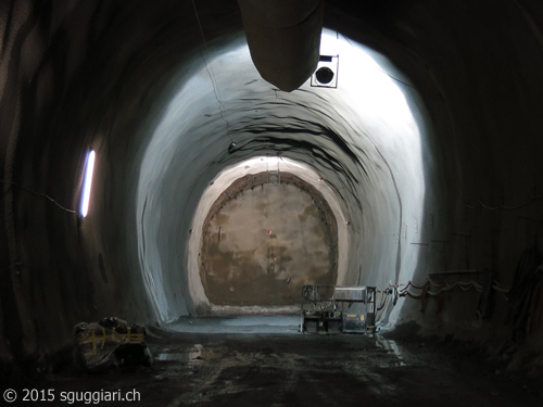 Galleria di base del Ceneri: caduta ultimo diaframma Vezia